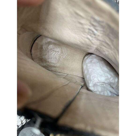 Madewell Brenner Black Brown Leather Block Heel Booties Zip Boots Women 9.5M US - Picture 14 of 16